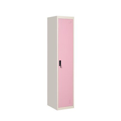 Comercia l'armadio all'ingrosso verticale d'acciaio del metallo dell'armadio di stoccaggio dei vestiti della camera da letto di rosa